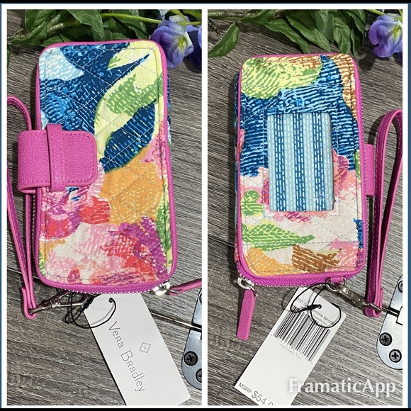 Vera Bradley Handbags - VERA BRADLEY Smartphone Wristlet ~ Superbloom NWT